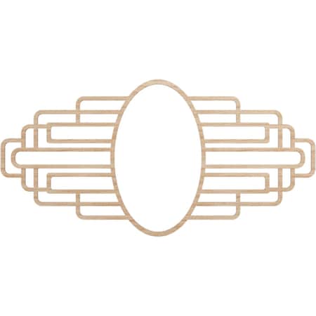 Ekena Millwork Elizabeth Wood Fretwork Pierced Ceiling Medallion, Alder, 30"W x 15"H x 8 1/4"IW x 14 1/4"IH x 1/4"T CMWP30X15X0250EBAL